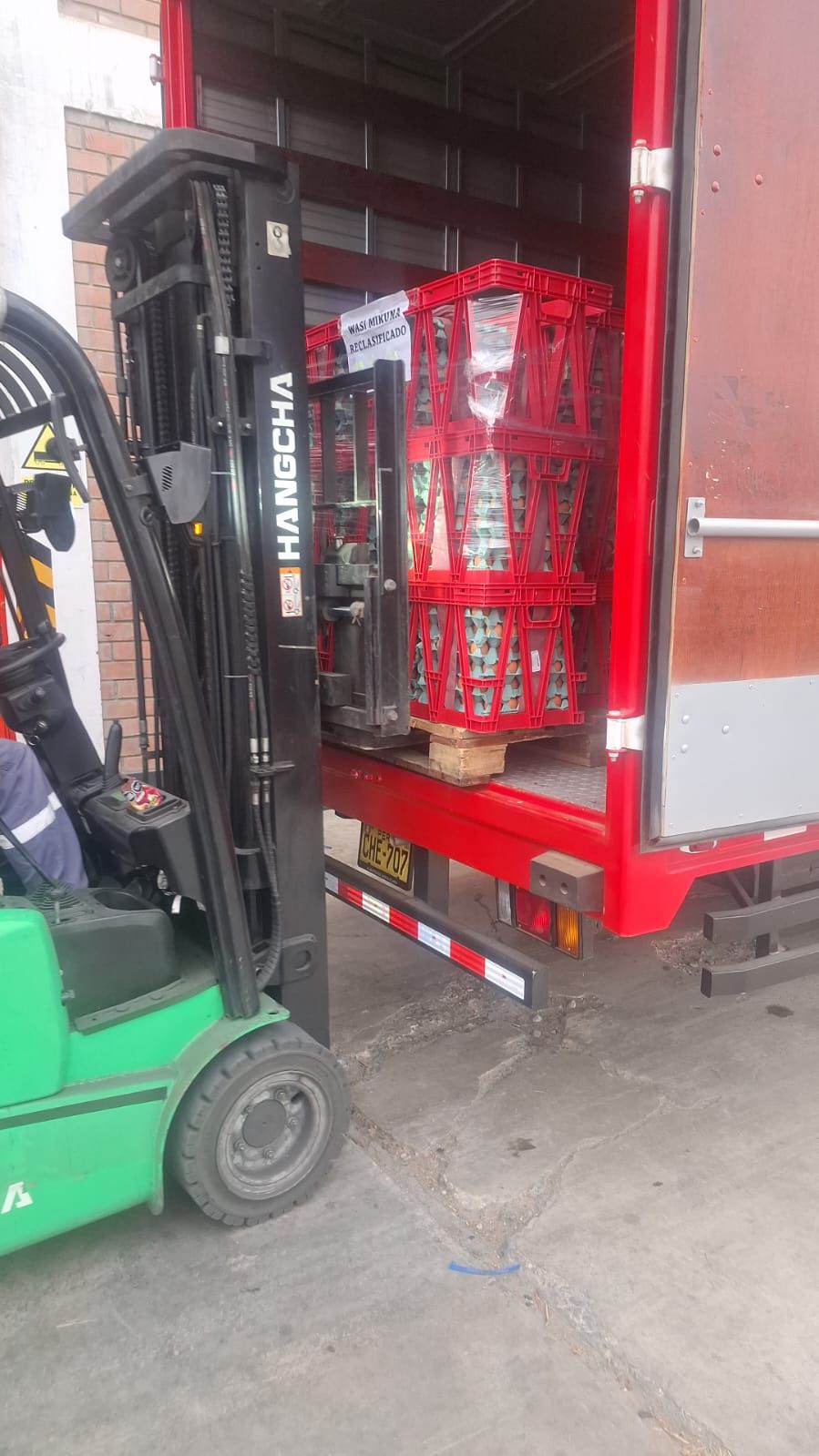 Carga de productos para reparto